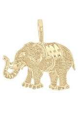 teensy-weensy tiny elephant gold baby charm